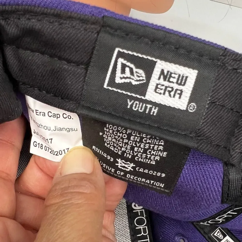 New Era Youth Adjustable 9Forty Phenix Suns Basketball Purple Textile Cap